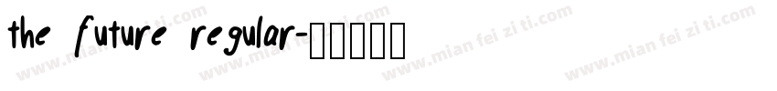the future regular字体转换